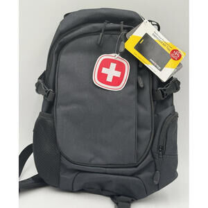 SwissGear 3598 Backpack Narrow Daypack, Dark Grey, 18-Inch